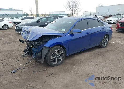 2021 Hyundai Elantra Limited из США, поврежденный, VIN KMHLP4AG0MU130589